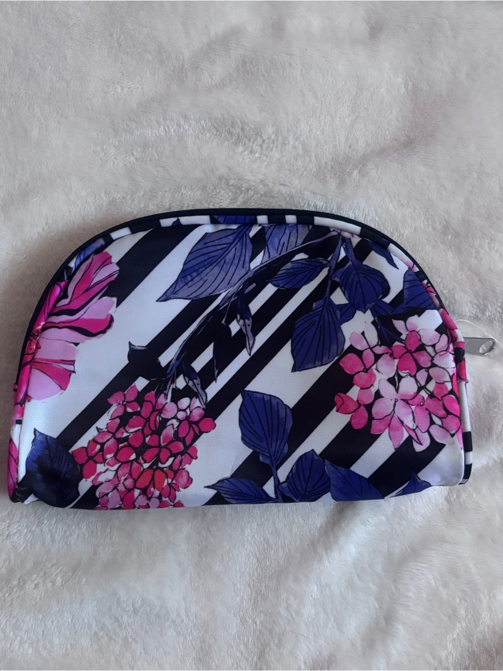 Black Wallet Crossbody Clutch + Floral Makeup Cosmetic Travel Bag Bundle - Picture 9 of 11